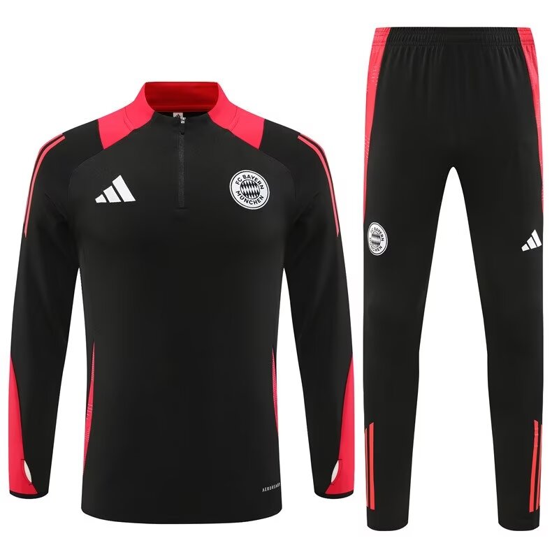 AAA Quality Bayern Munich 24/25 Tracksuit - Black/Red